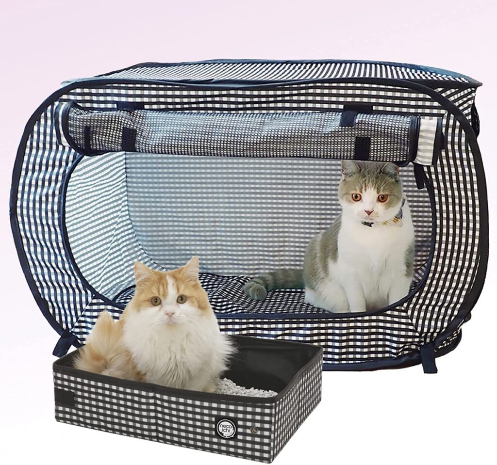 Necoichi Portable Stress-Free Cat Carrier and Travel Litter Box