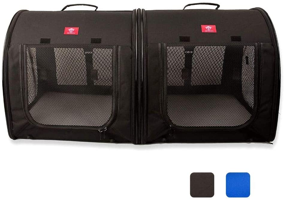 One For Pets Portable 2-in-1 Double Pet Kennel
