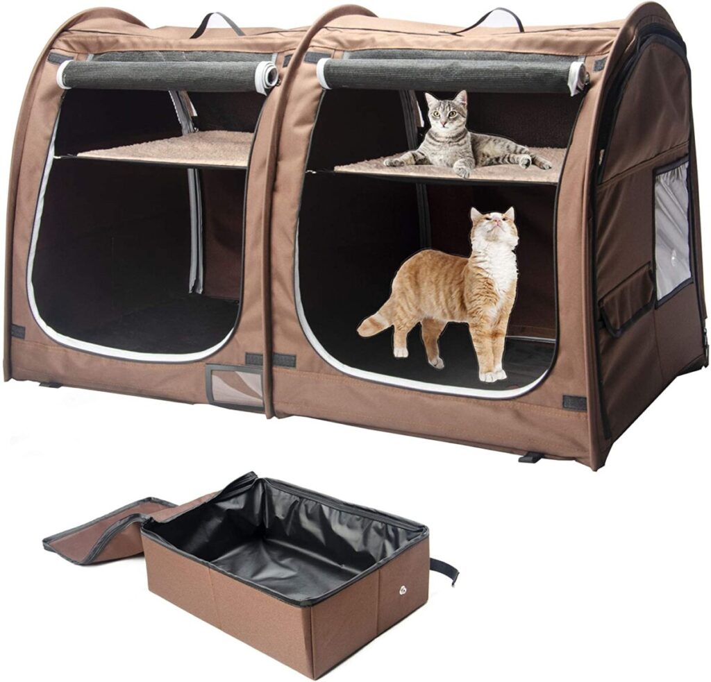 Buy Portable Cat Cage Carrier with Litter Box, #USA