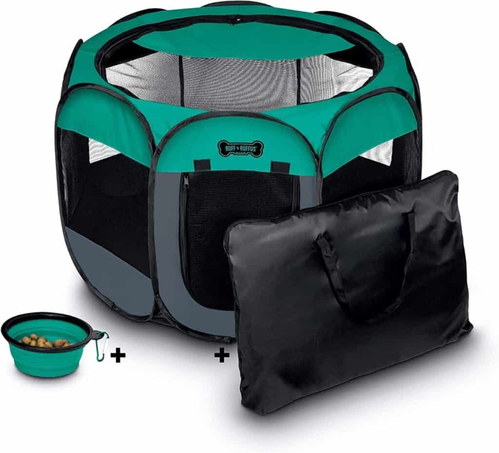 Best Portable Cat Tent: Ruff ’n Ruffus Portable Foldable Pet Playpen